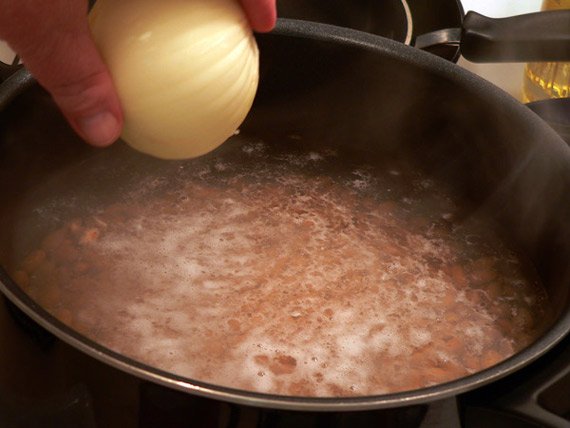 Add a whole onion