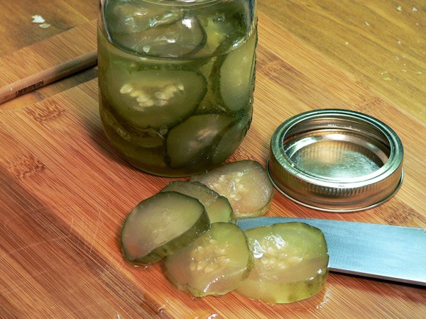 Chop up some pickles.