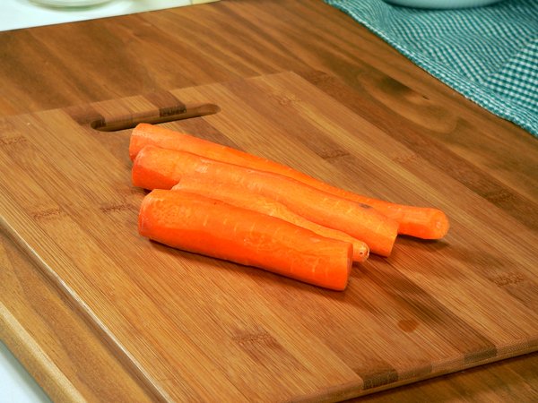 Prepare the carrots.