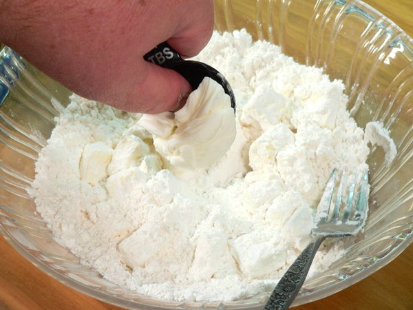 Basic Pie Crust, add the shortening.