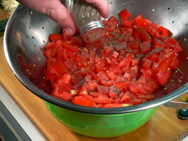 Tomato Pie Recipe, sprinkle with black pepper.