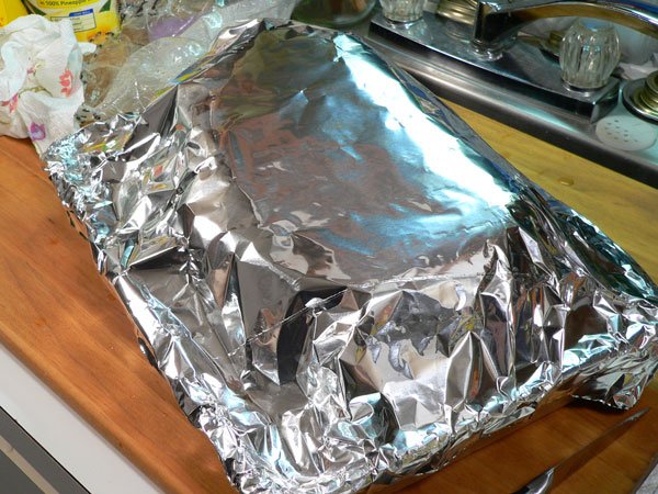 Smoked Picnic Ham, cover with foil