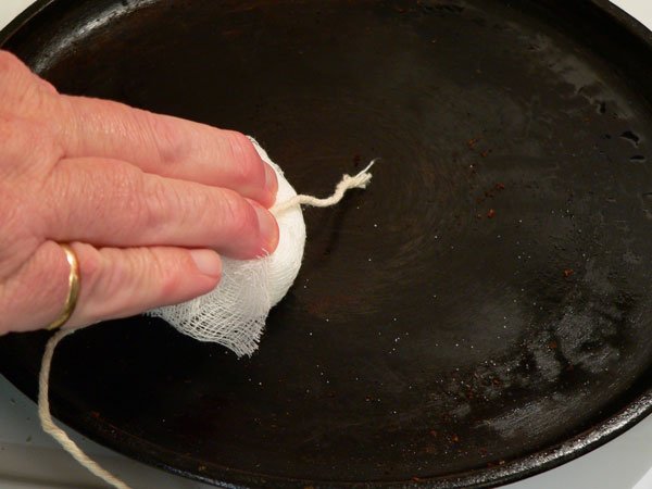 Buttermilk Pancakes Recipe, rub with the salt bag.
