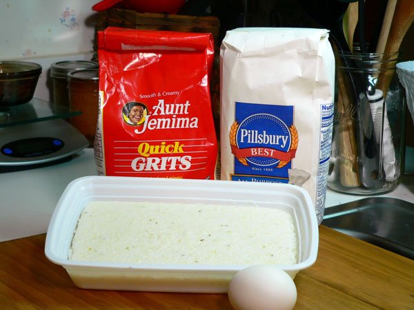 Southern Fried Grits, ingredients.