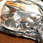 Skillet BBQ Chicken, wrap with aluminum foil.