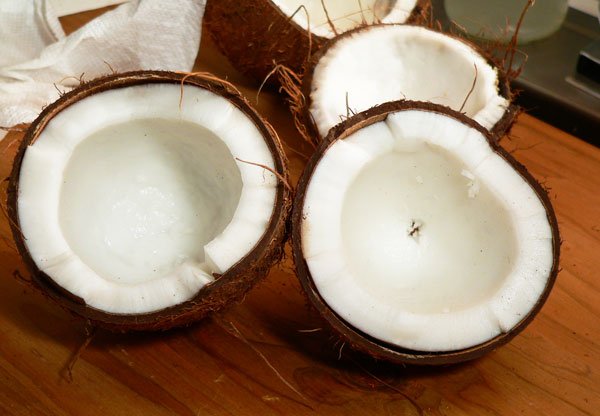 coconut, serving