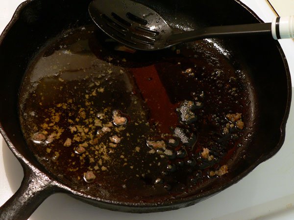 Sausage Gravy, remove sausage from pan.